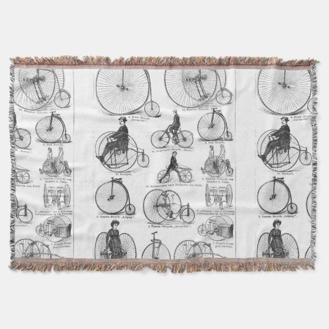 Cobertor Penny Farthing de Bicicleta de Alta Roda (Frente)
