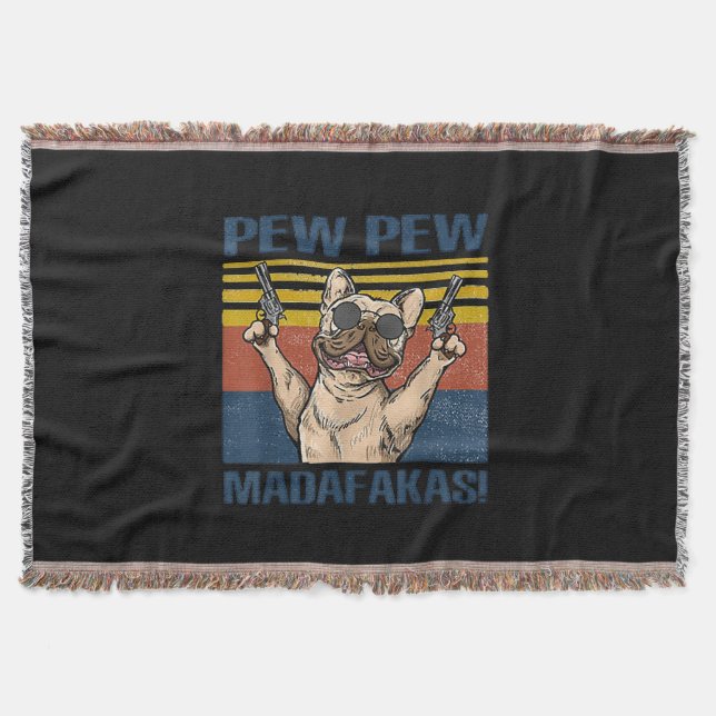 Cobertor Pentes de Cães | Pomada de Buldogue Madafakas (Frente)