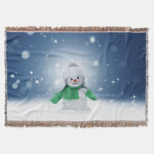 Cobertor Personagem adorável de boneco de neve de Natal do 