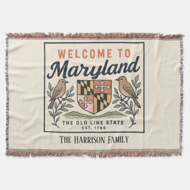 Cobertor Personalizado de Maryland (Frente)