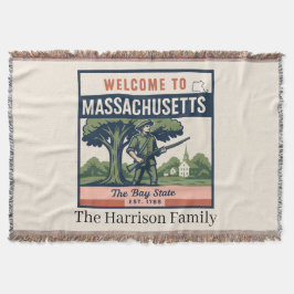 Cobertor Personalizado de Massachusetts