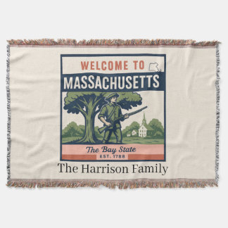 Cobertor Personalizado de Massachusetts