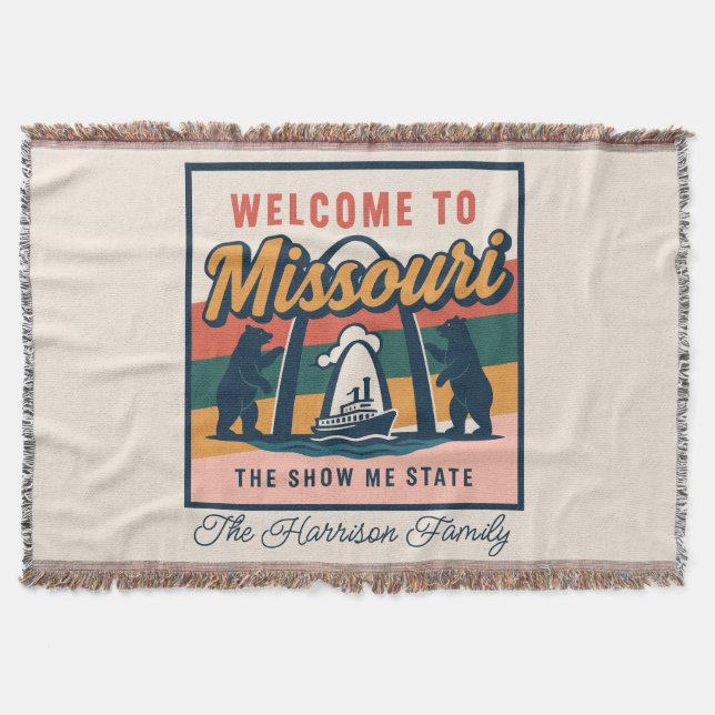 Cobertor Personalizado de Missouri (Frente)