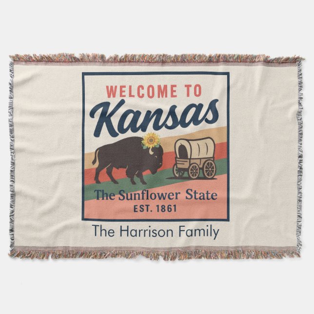 Cobertor Personalizado do Kansas (Frente)