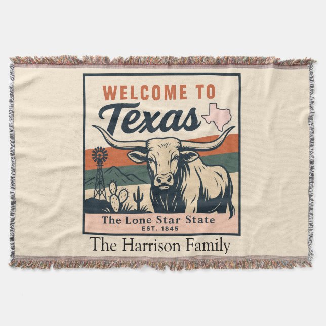 Cobertor Personalizado do Texas (Frente)