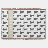 Cobertor Personalizado Labrador Retriever Preto Ro