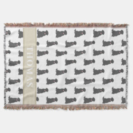 Cobertor Personalizado Labrador Retriever Preto Ro