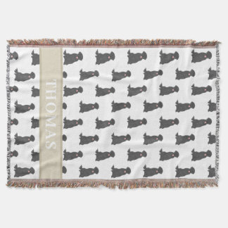 Cobertor Personalizado Labrador Retriever Preto Ro