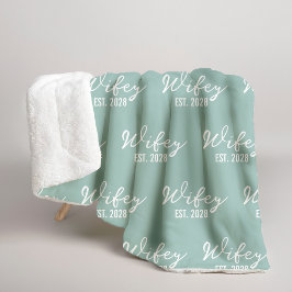 Cobertor Personalizado Sage Sherpa para Presente p