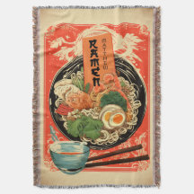 Personalizado Seu Nome Ramen Blanket