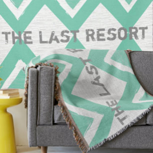 Cobertor Personalize a sua casa de praia Simple Modern