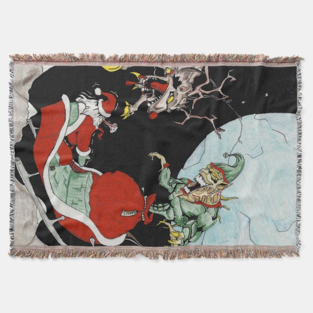 Cobertor Pesadelo de Natal Lança-taças (Frente)