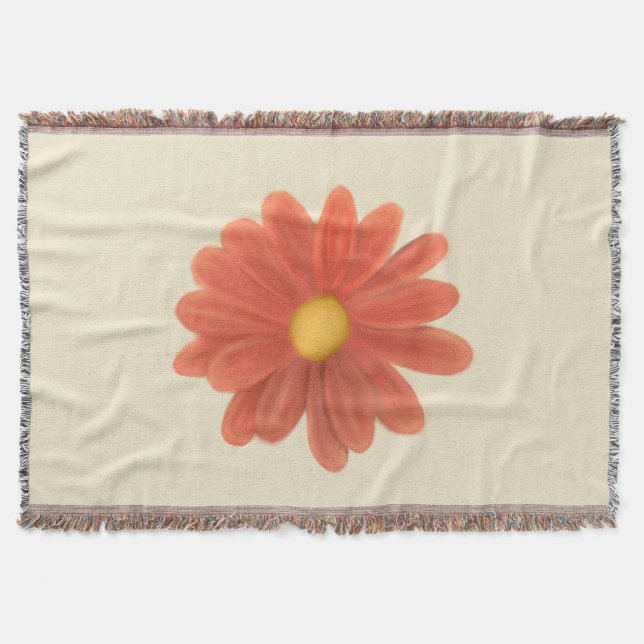 Cobertor Petals in Motion – Vibrant Flower Graphic (Frente)