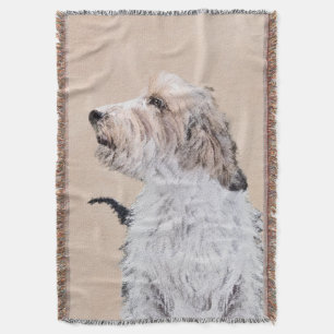 Cobertor Petit Basset Griffon Vendéen Painting - Dog Art
