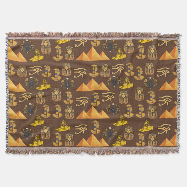 Cobertor Pharaoh's Legacy: Antique Egyptian Patterns  (Frente)