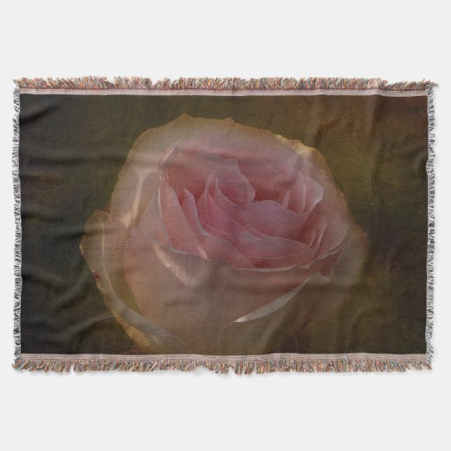 Cobertor Pia Rosa Cor-de-Rosa Texturizada (Frente)