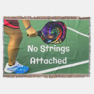 Cobertor Pickleball Engraçado Sem Cordas Ligadas