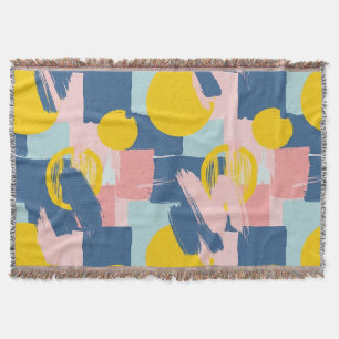 Cobertor Pincelada Abstrata Retro (6)