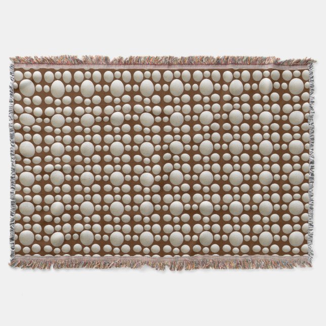 Cobertor Ping Pong Balls Em Brown, (Frente)