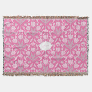Cobertor Pink Hummingbird Coquette Flor personalizado