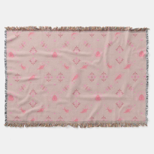 Cobertor Pink Paisley Pattern (Frente)