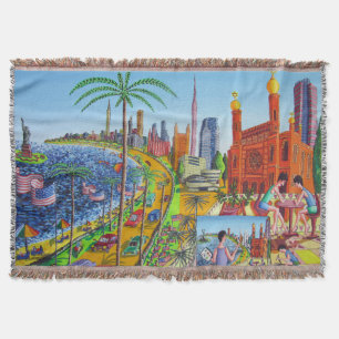 Cobertor Pintura da Cidade de Nova York