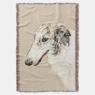 Cobertor Pintura de Borzoi (Silver Brindle) Original