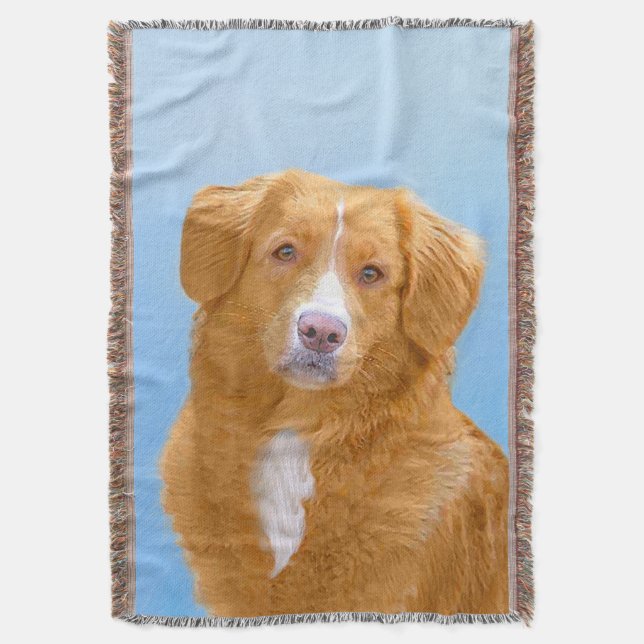 Cobertor Pintura de Cachorro de Retriever com Tolerância a  (Frente Vertical)