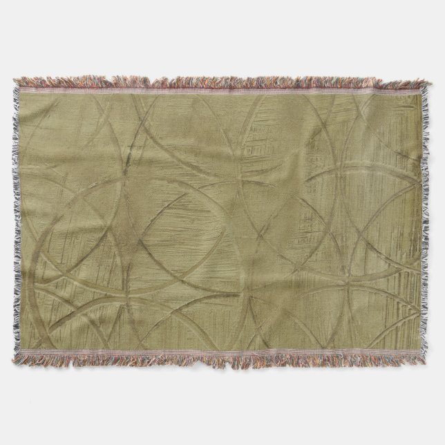 Cobertor Pintura de Círculos Vinculados por Jennifer Goldbe (Frente)