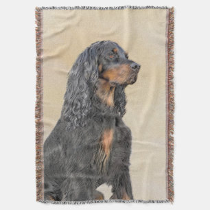 Cobertor Pintura de Gordon Setter - Arte de Cachorro Origin