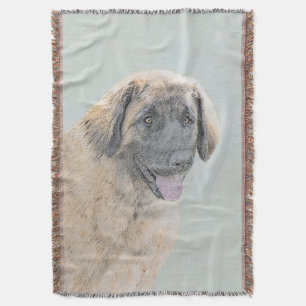 Cobertor Pintura de Leonberger - Arte de Cão Original Boni