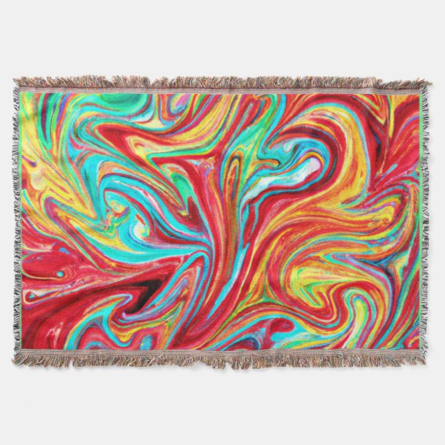 Cobertor Pintura de Padrões Brilhantes Únicos. Comprar Agor (Frente)