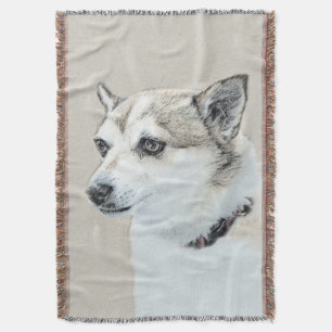 Cobertor Pintura Norueguesa de Lundehund - Arte Original pa
