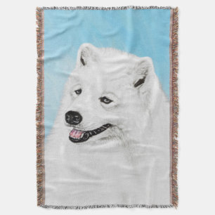Cobertor Pintura Samoyed - Arte Cachorosa Original