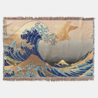 Cobertor PixDezines Vintage Grande Onda Hokusai 葛飾北斎の神奈川沖浪