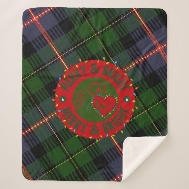 Cobertor Plaid Sherpa Alegre & Brilhante (Frente)