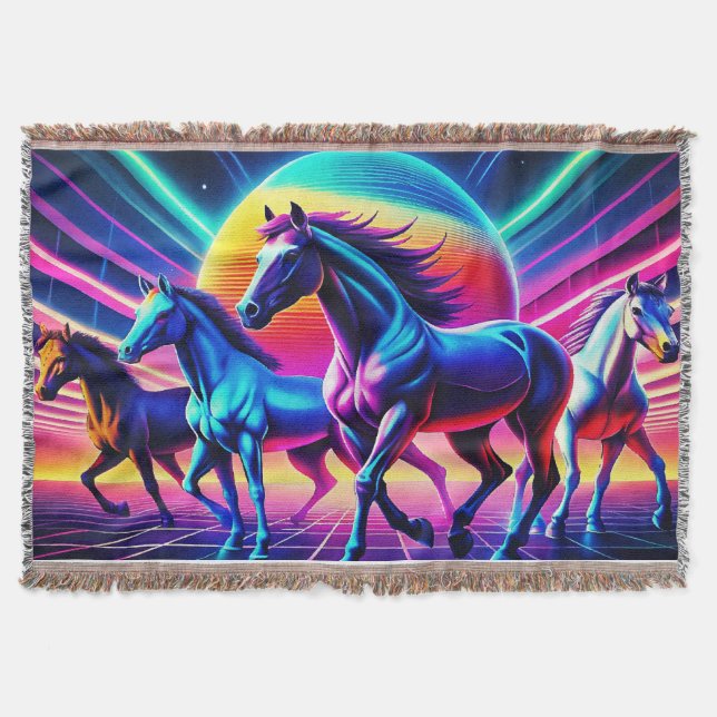COBERTOR PLANETA HORSES (Frente)