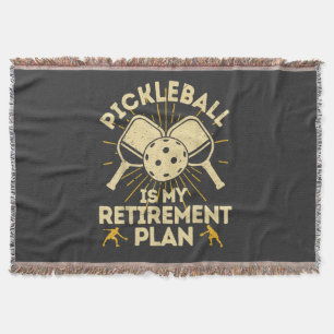 Cobertor Plano de Aposentadoria Engraçado de Pickleball Vin