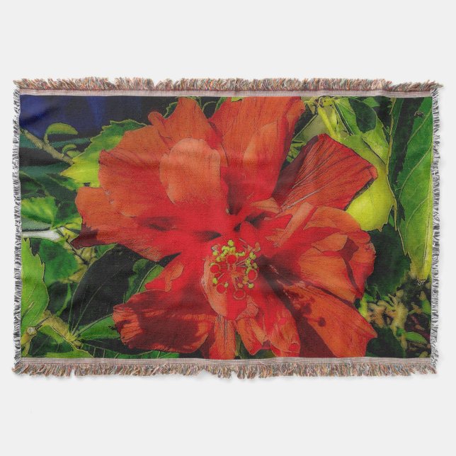 Cobertor Poder da Flor Vermelha (Frente)