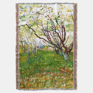 Cobertor Pomar Flor (1888) por Vincent Van Gogh