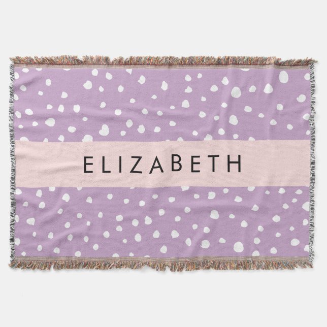 Cobertor Pontos Dalmáticos Lilac, Pontos Dalmáticos, Seu No (Frente)