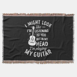 Cobertor Posso parecer que estou ouvindo você, Guita Engraç