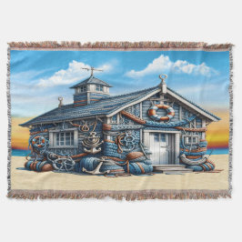 Cobertor Praia Hut Throw Blanket