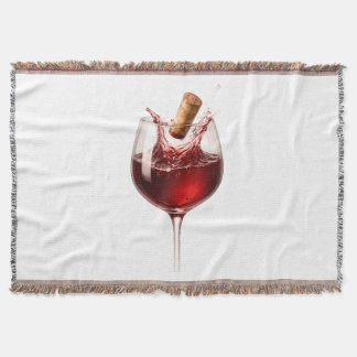 Cobertor Presente de Casamento Elegante Salpico de Vinho Am