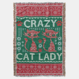 Cobertor Presente de Natal de Lady Sweater de Gato Feio