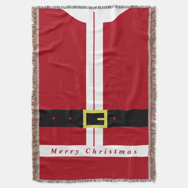 Cobertor Presente de Papai Noel de Natal Lançado (Frente Vertical)