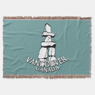 Cobertor Presente de Vancouver Vancouver Inukshuk Souvenir