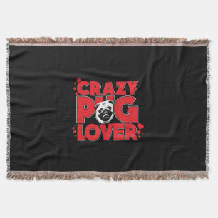 Cobertor Presente do dono do Pug Lover Pug louco