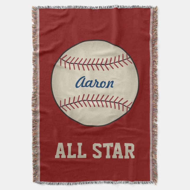 Cobertor Presente em Aberto Personalizado do Baseball Espor (Frente Vertical)