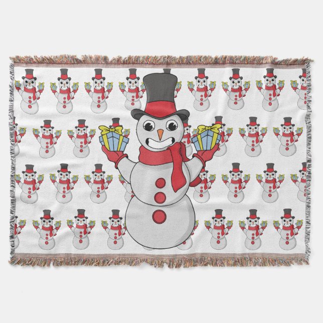 Cobertor Presentes de Snowman (Frente)